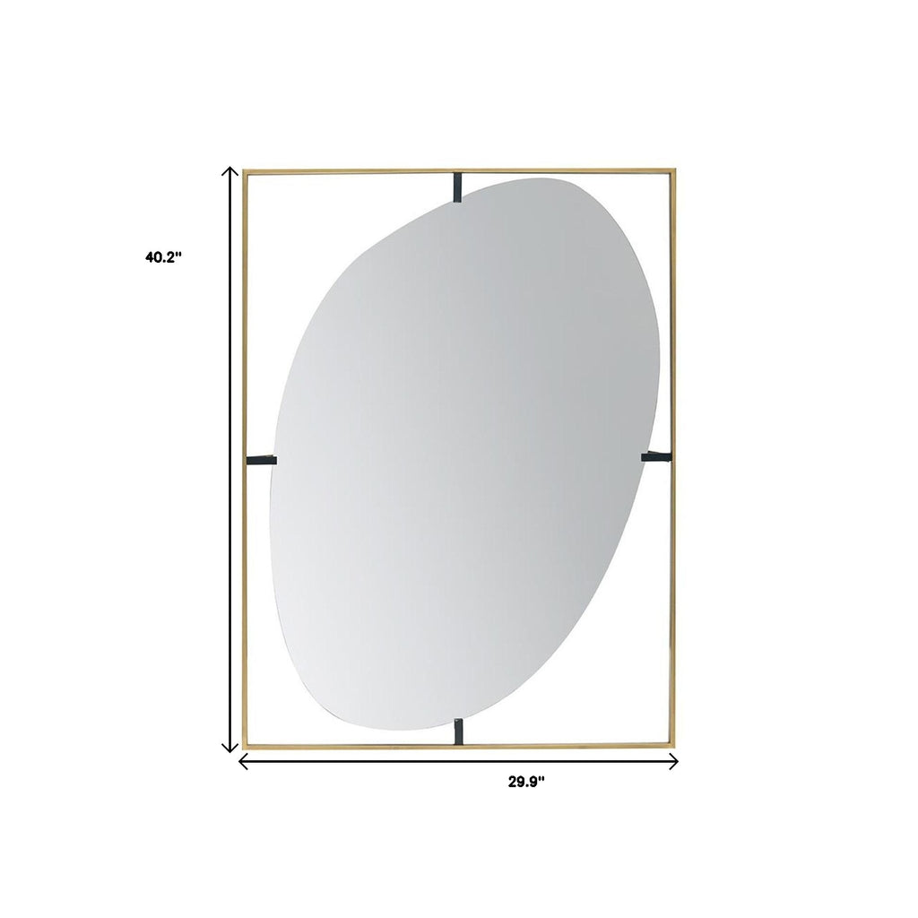 Atelier 40" Iron Mirror, Gold