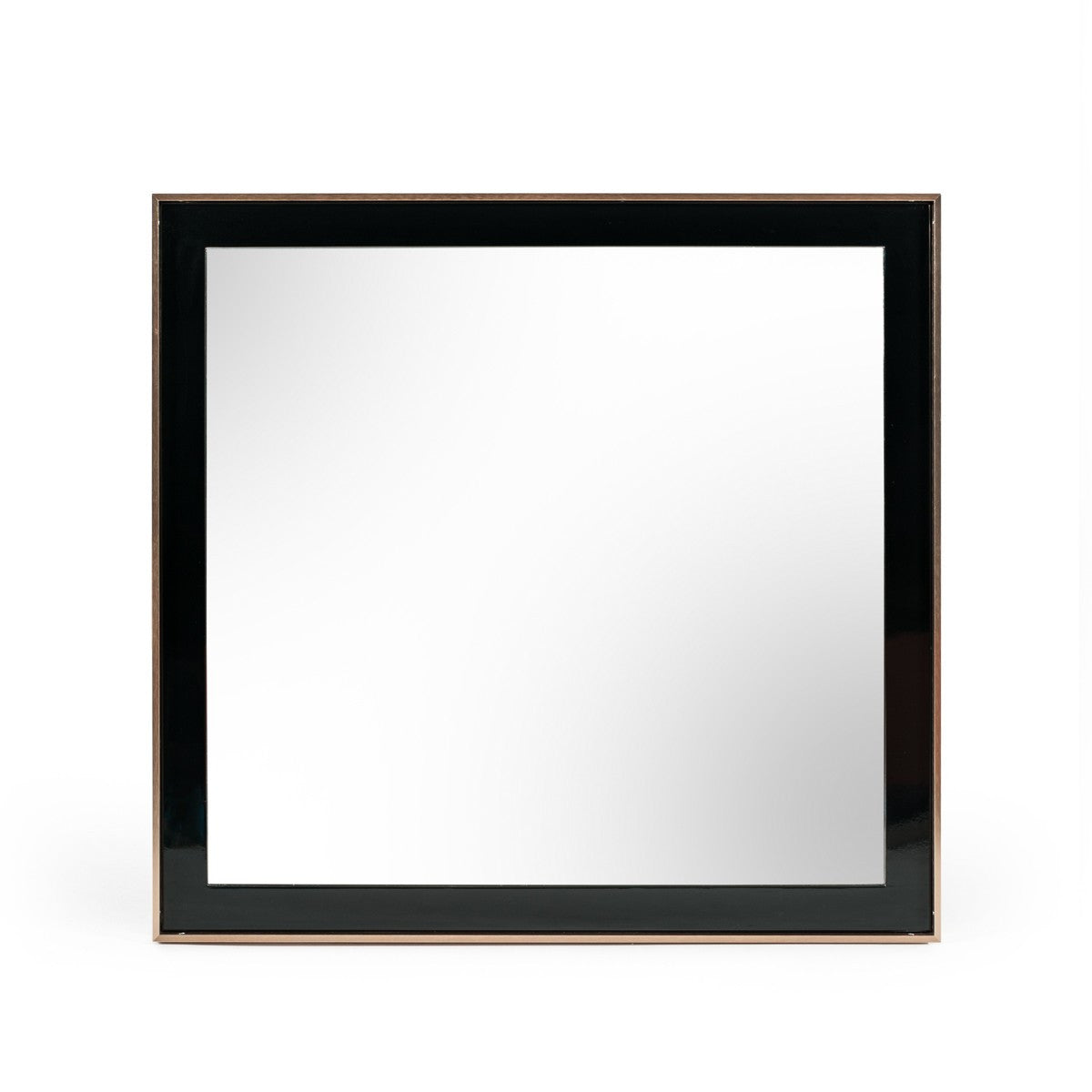 Rosewood 39" Accent Mirror, Rose Gold & Black