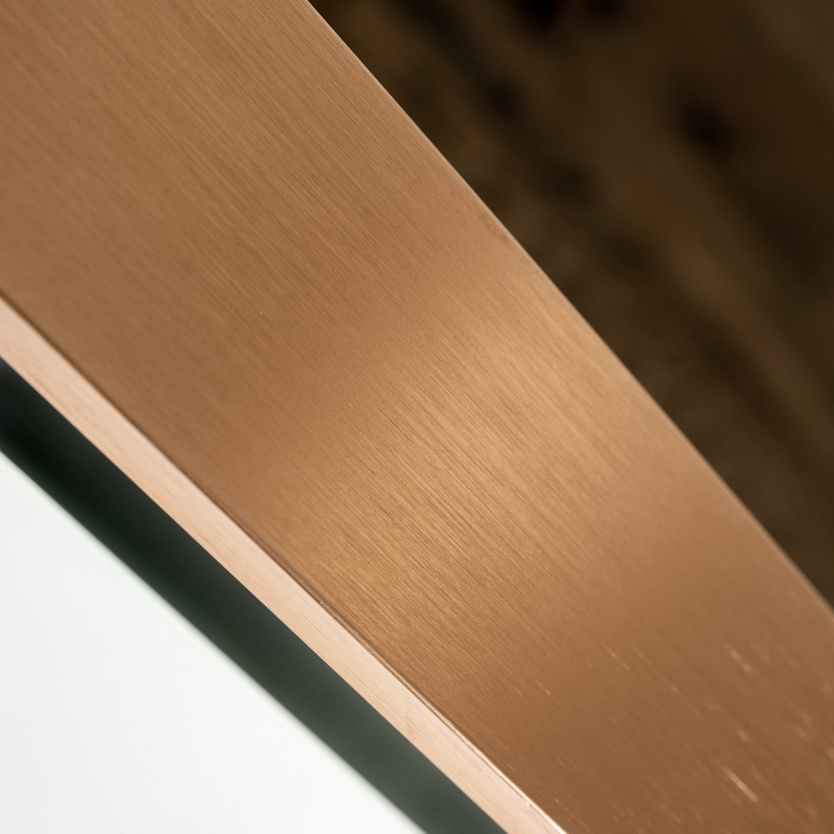 Rosewood 39" Accent Mirror, Rose Gold & Black