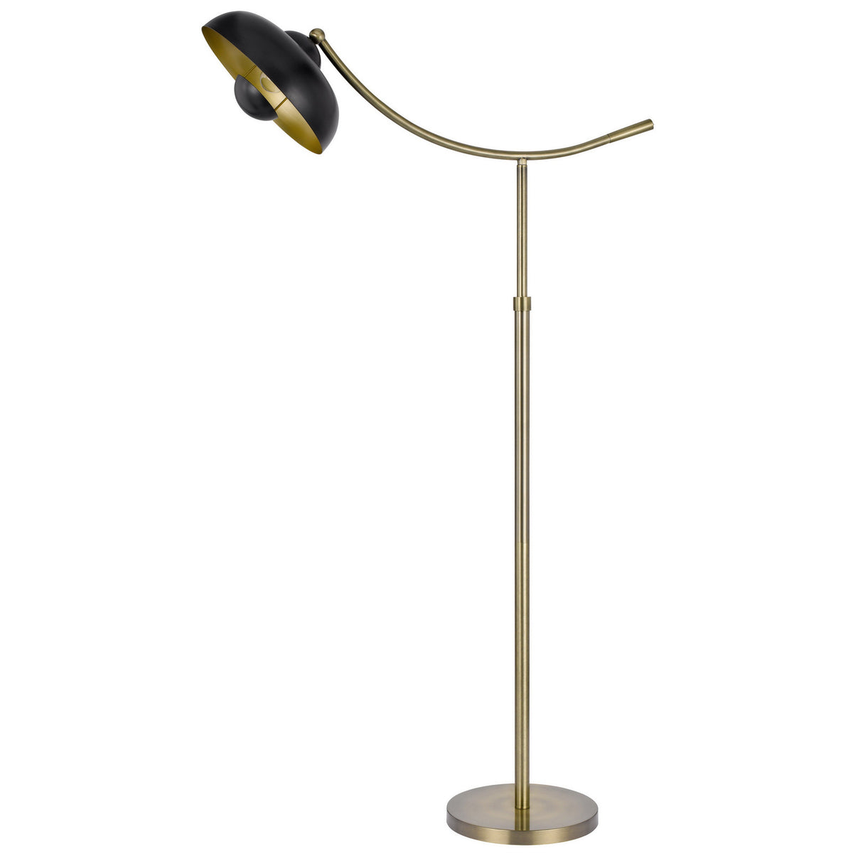 Arc Floor Lamp with Dome Shade, Bronze