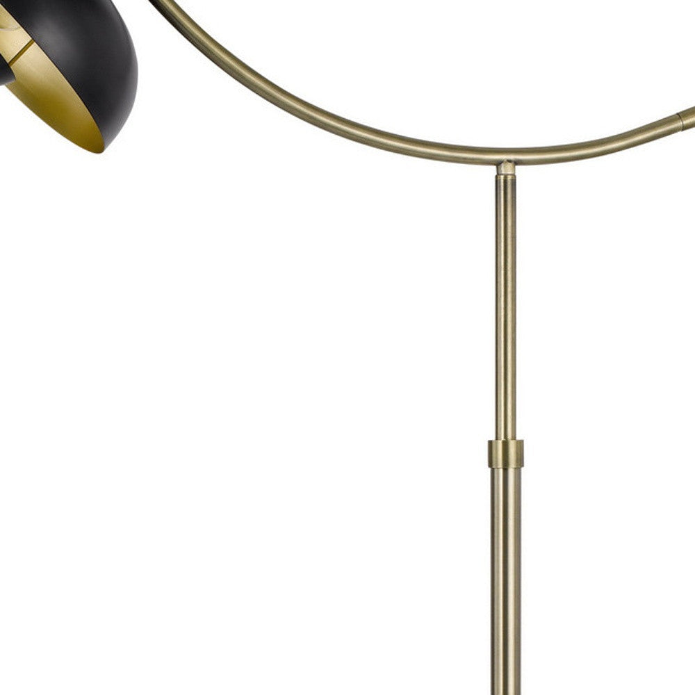 Arc Floor Lamp with Dome Shade, Bronze