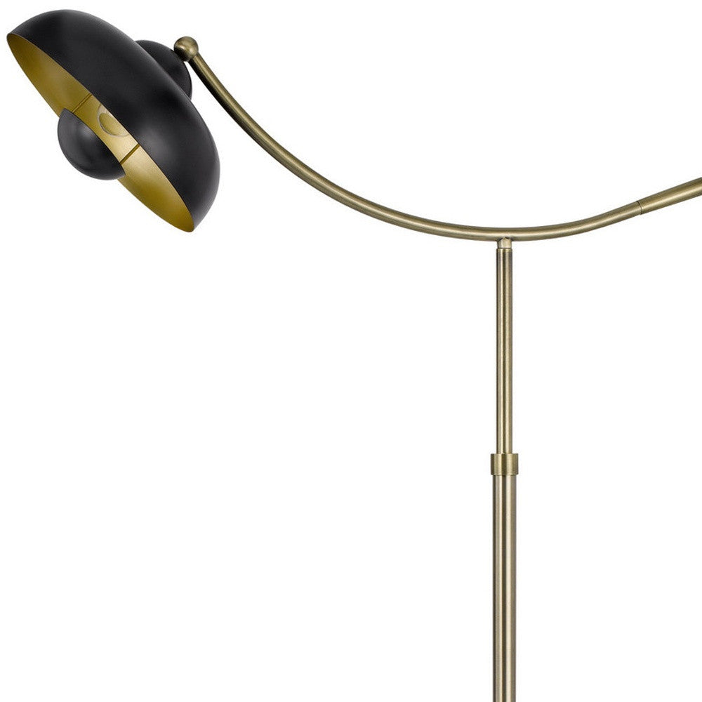 Arc Floor Lamp with Dome Shade, Bronze