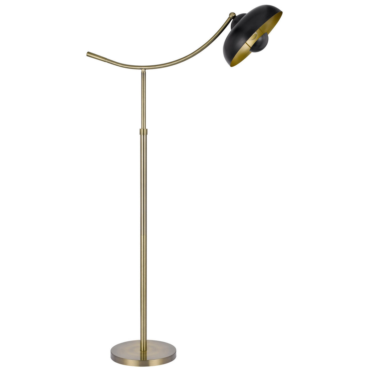 Arc Floor Lamp with Dome Shade, Bronze