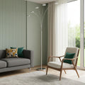 Cascade 5-Light Arc Floor Lamp, Nickel
