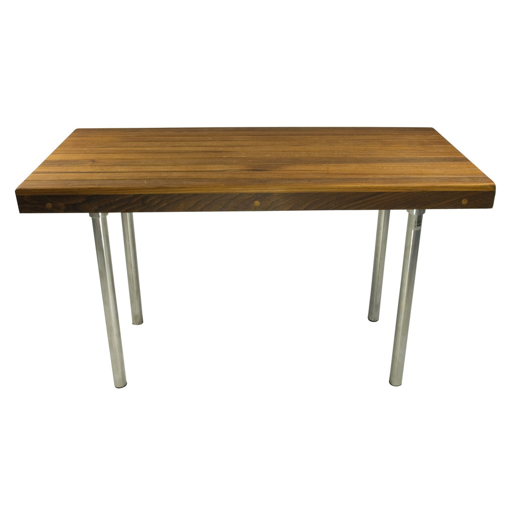 Spa 48" Teak & Stainless Steel Shower Bench