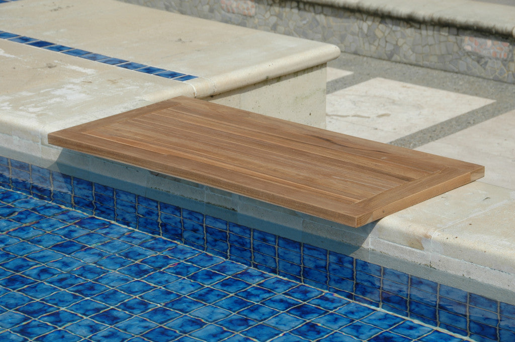 Natural Teak 39" Shower Mat