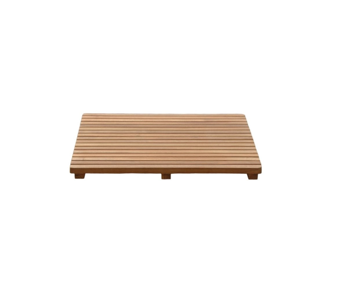 Natural Teak 24" Square Shower Mat