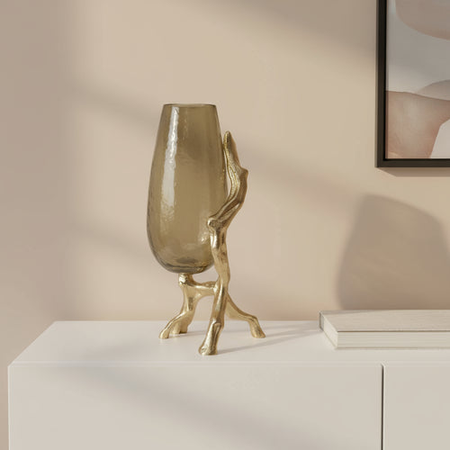 Champagne 18" Glass Vase