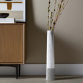 Marble-Look 40" Tapered Floor Vase