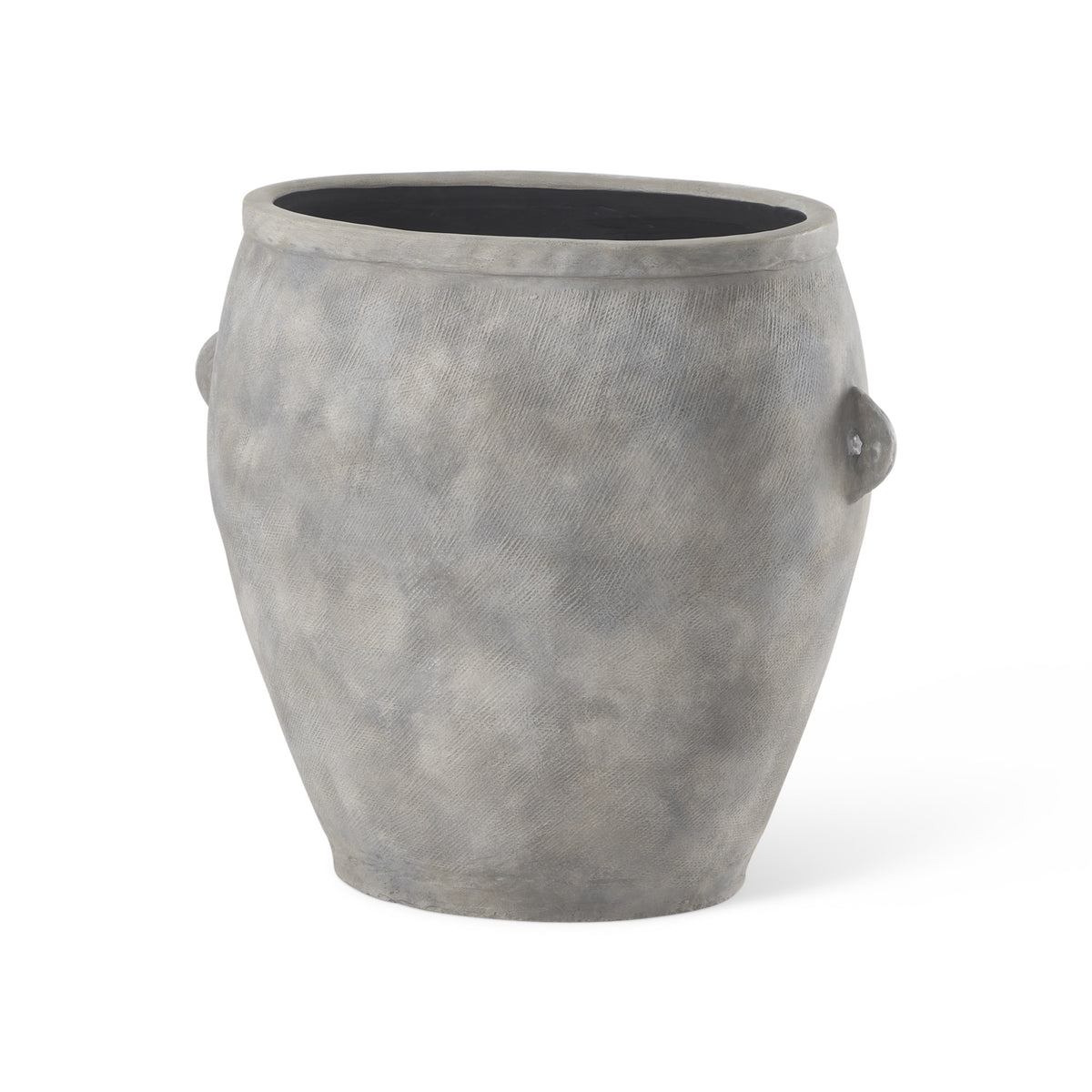 Amphora 24" Ceramic Floor Vase, Gray