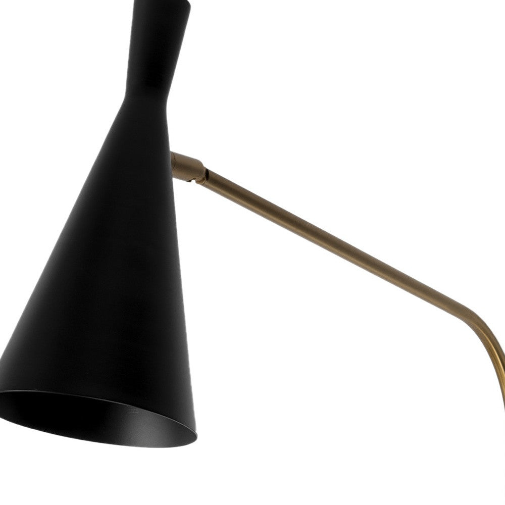 Arlo Swing-Arm Wall Light, Antiqued Gold