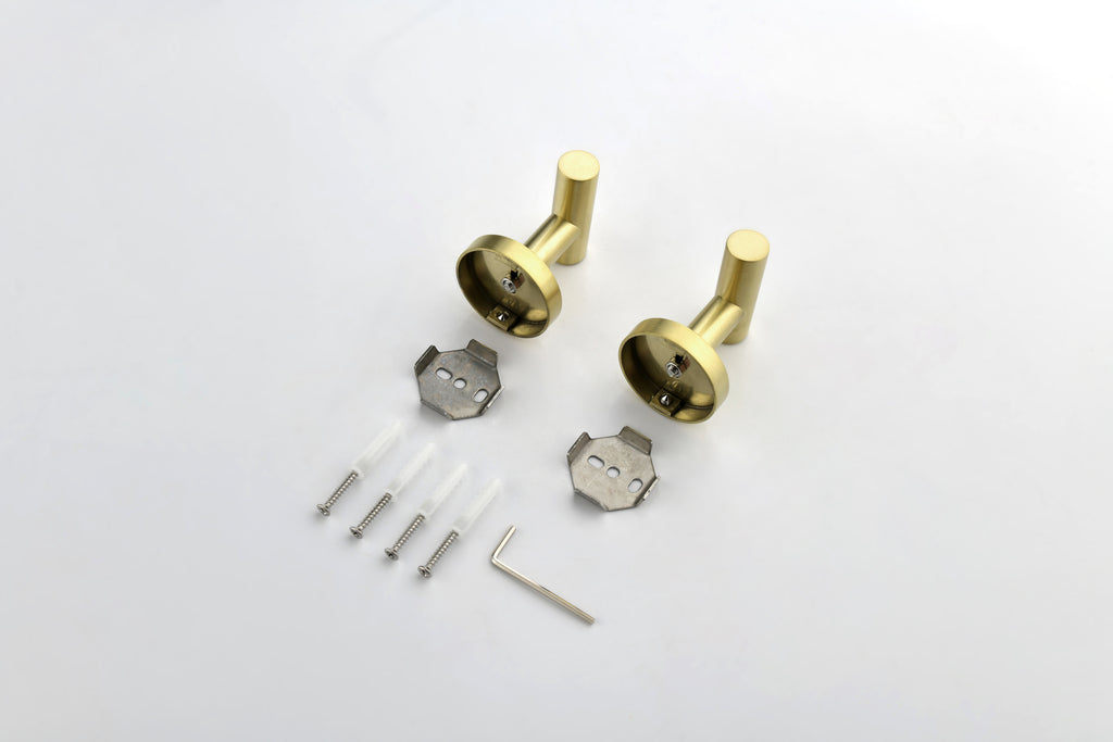 Halden 6 Piece Bath Hardware Set, Brushed Gold
