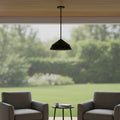 Dome LED Outdoor Pendant, Black