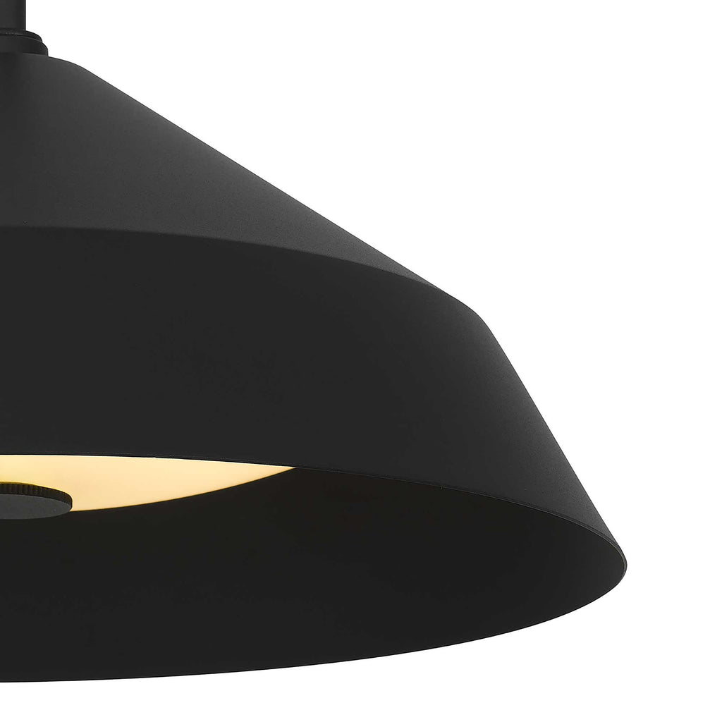 Dome LED Outdoor Pendant, Black