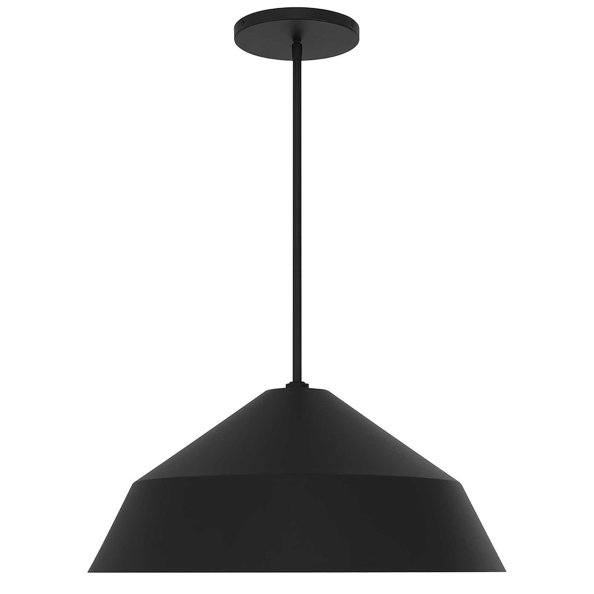 Geo 22" LED Outdoor Pendant, Black