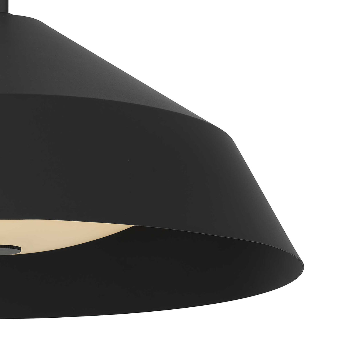 Geo 22" LED Outdoor Pendant, Black