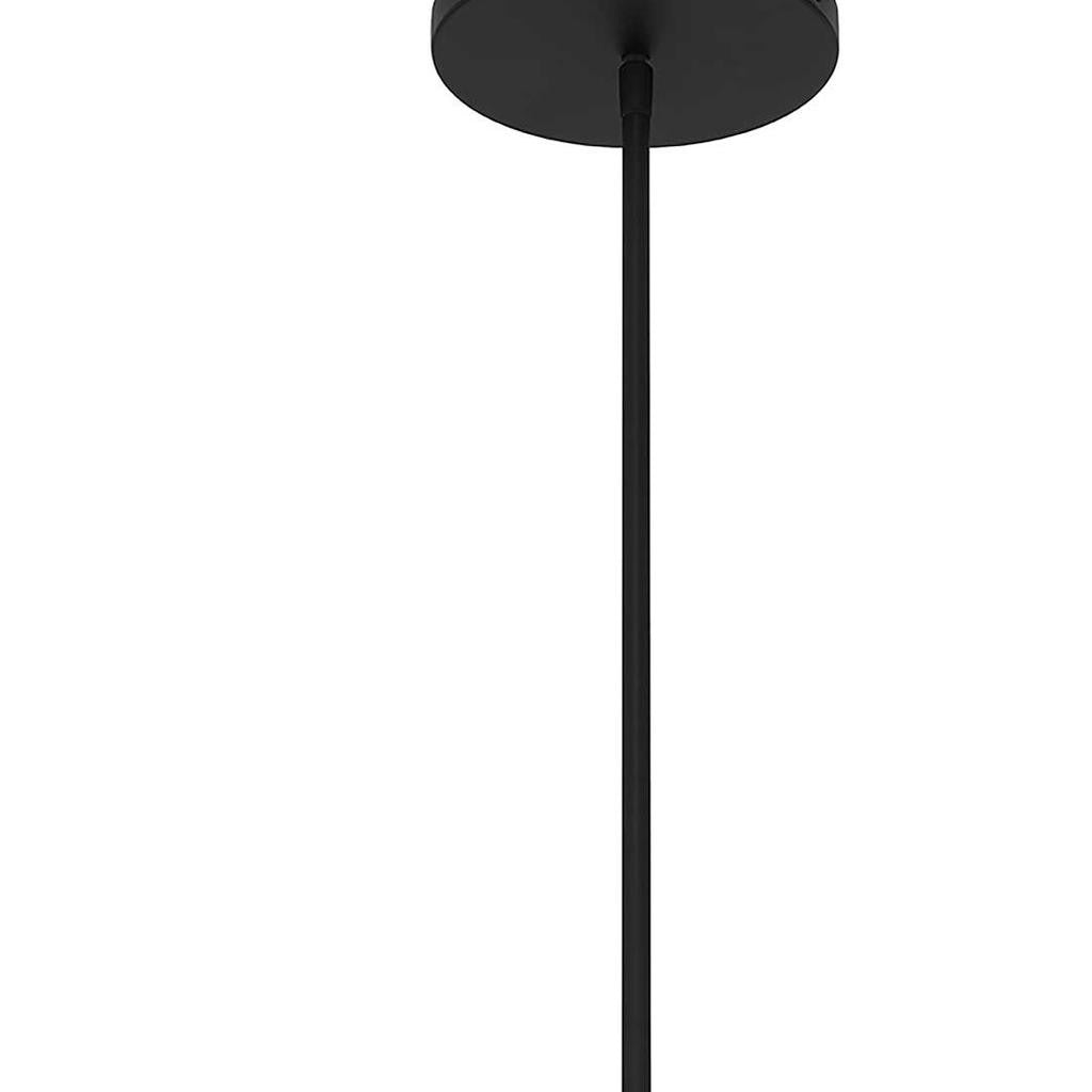 Geo 22" LED Outdoor Pendant, Black
