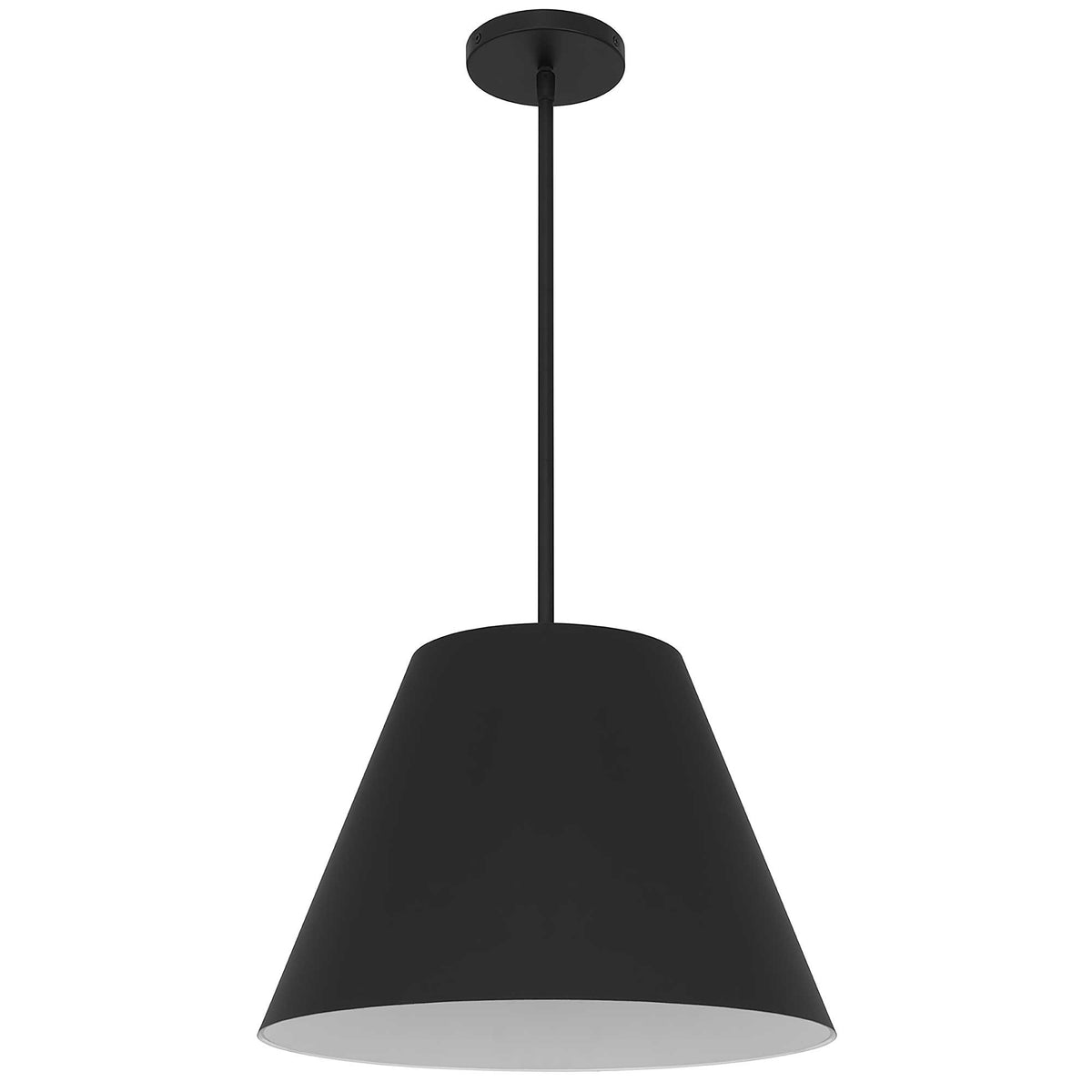 Cone 16" LED Outdoor Pendant, Black