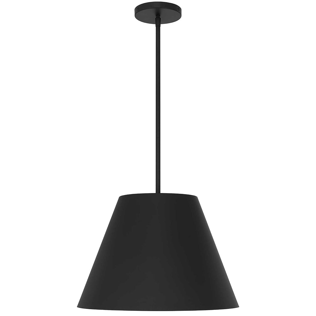 Cone 16" LED Outdoor Pendant, Black