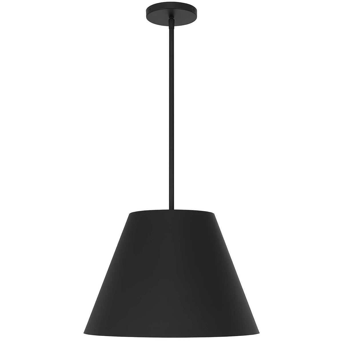 Cone 16" LED Outdoor Pendant, Black