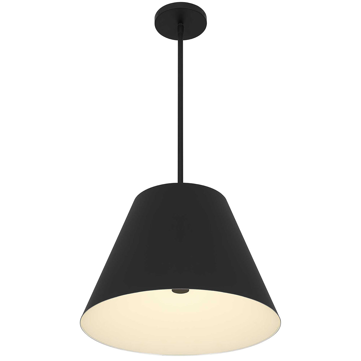Cone 16" LED Outdoor Pendant, Black