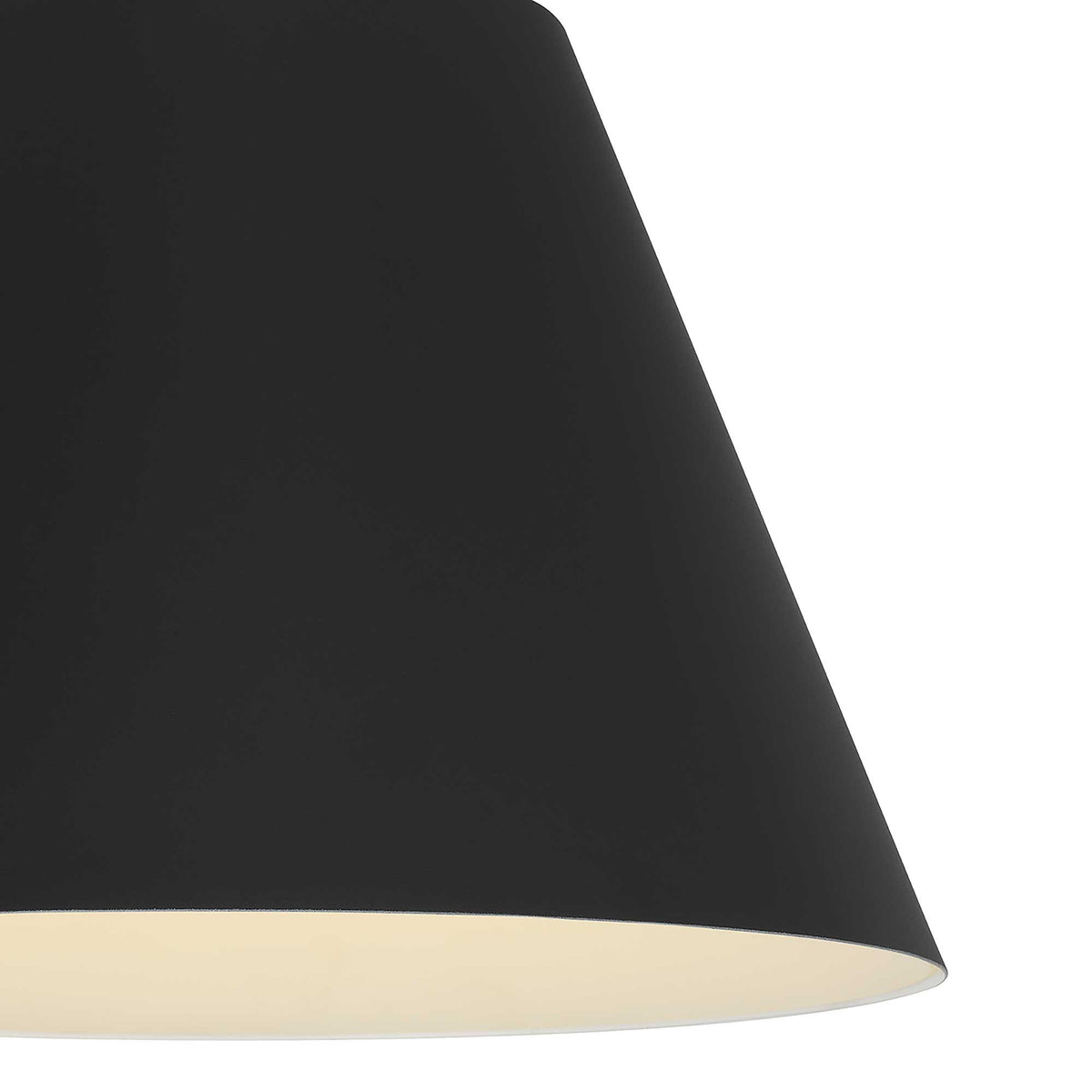 Cone 16" LED Outdoor Pendant, Black