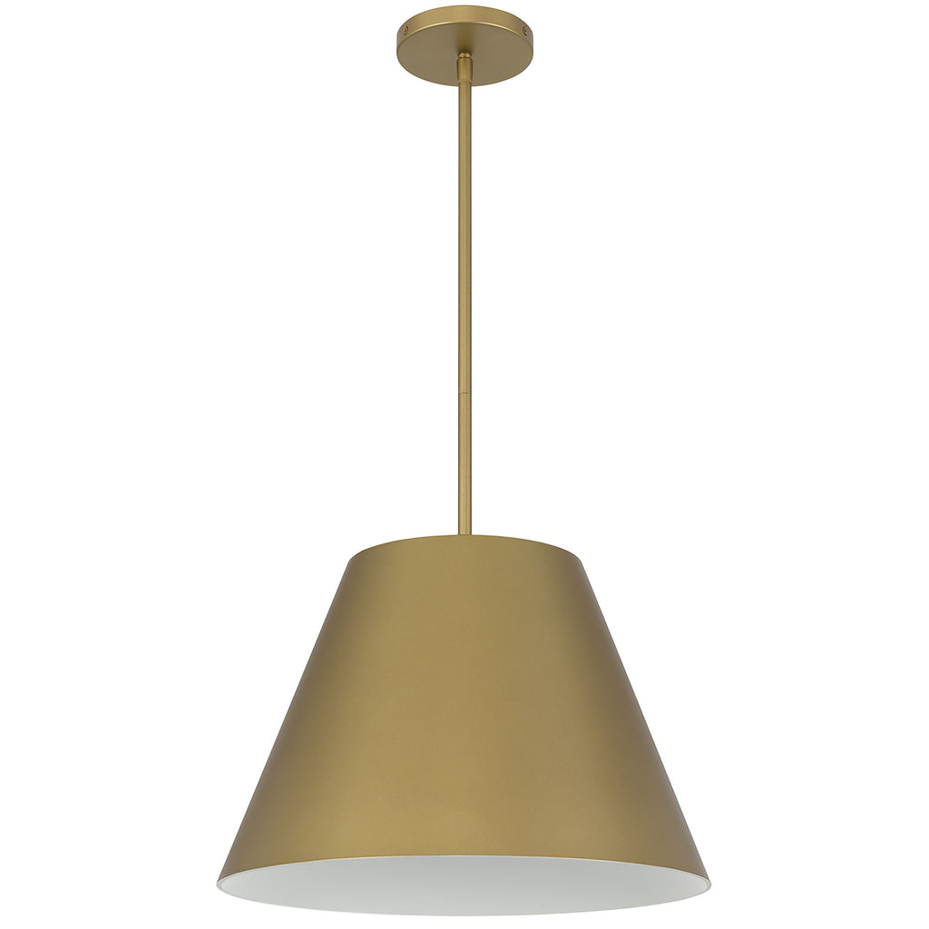 Cone 16" LED Outdoor Pendant, Antique Gold