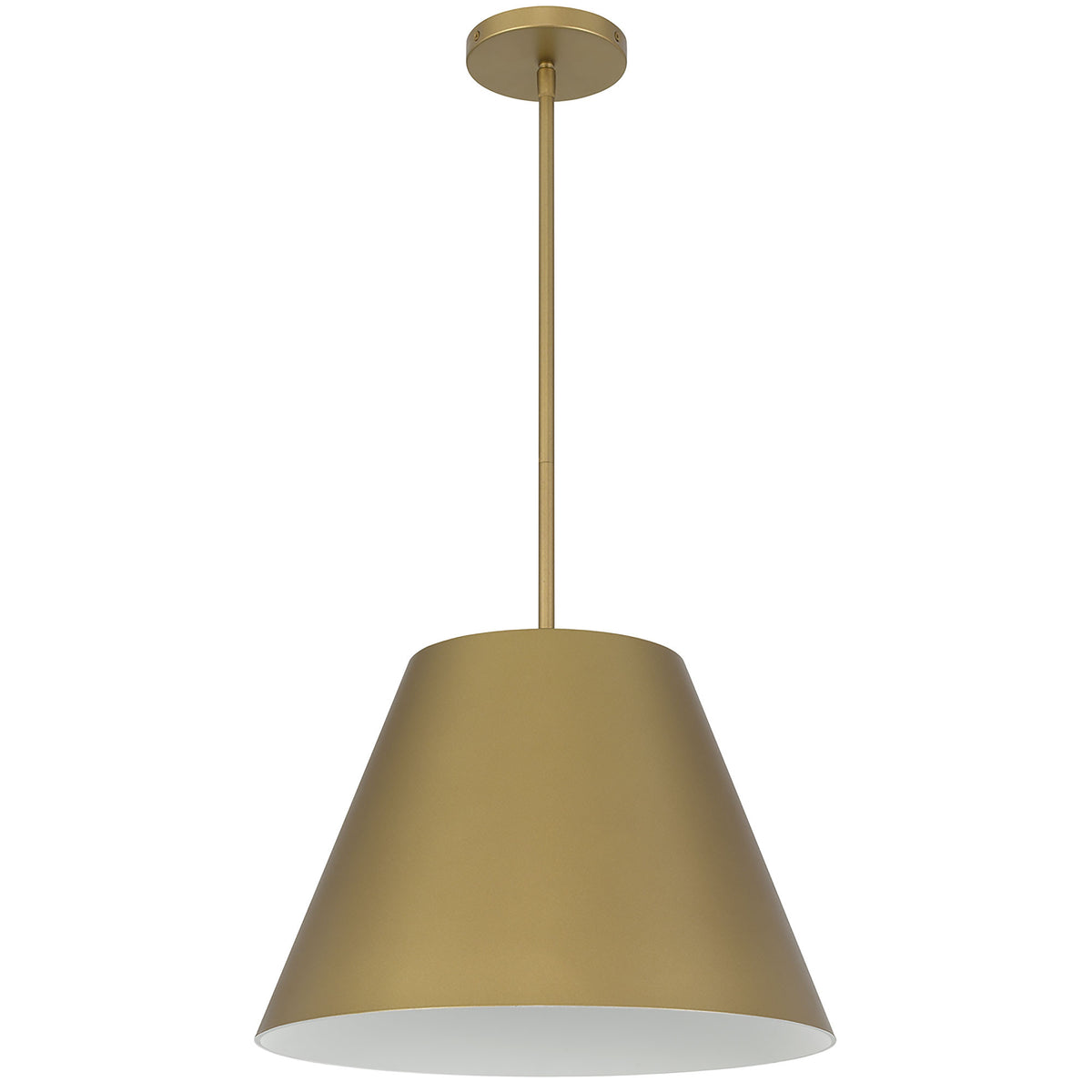 Cone 16" LED Outdoor Pendant, Antique Gold