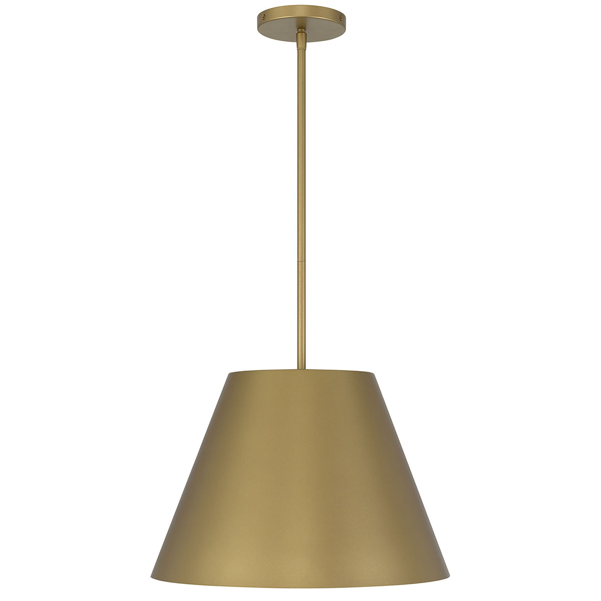 Cone 16" LED Outdoor Pendant, Antique Gold