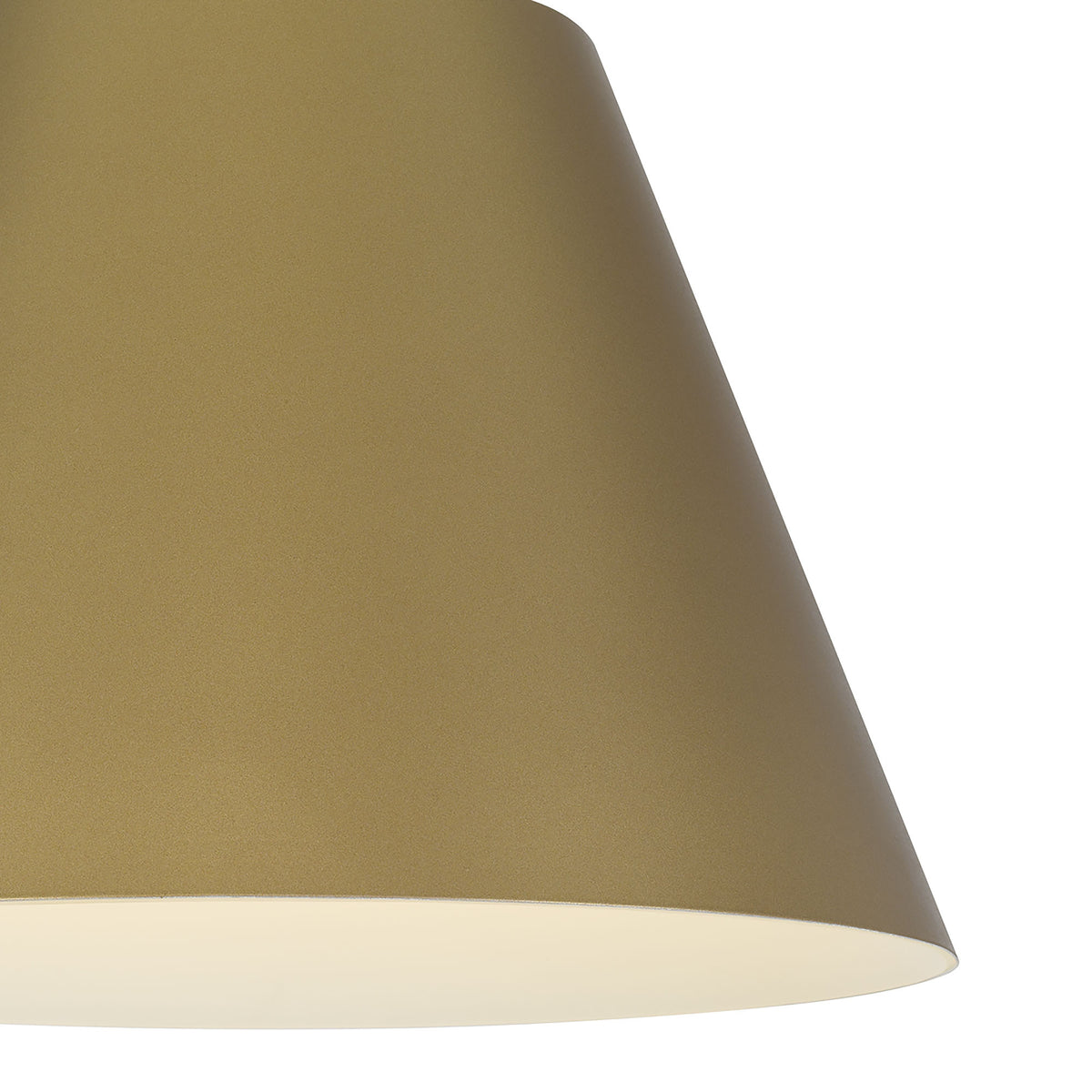 Cone 16" LED Outdoor Pendant, Antique Gold