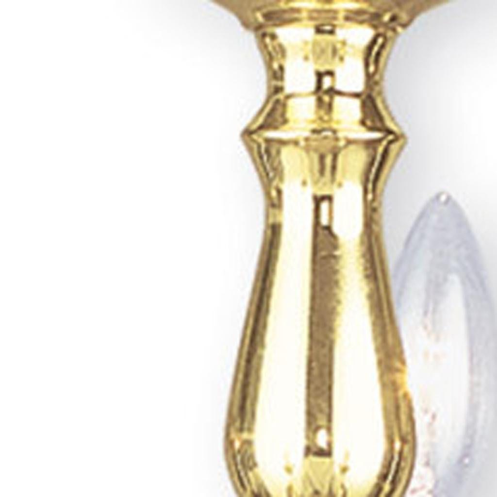 Colonial 5-Light Candle Chandelier, Polished Brass