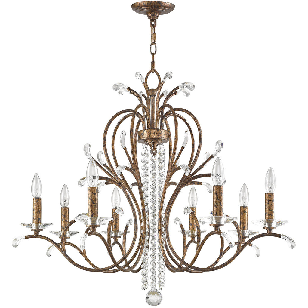 Aurelia 8-Light Shaded Chandelier, Bronze