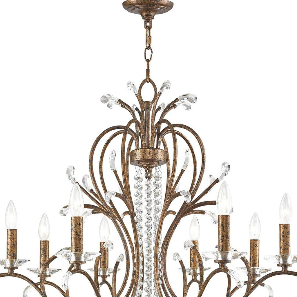 Aurelia 8-Light Shaded Chandelier, Bronze