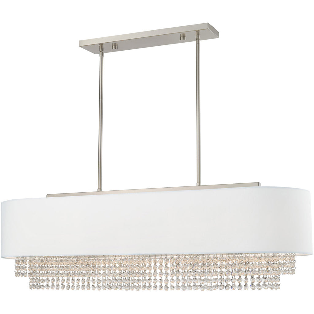 Marlowe 5-Light Shaded Chandelier, Nickel