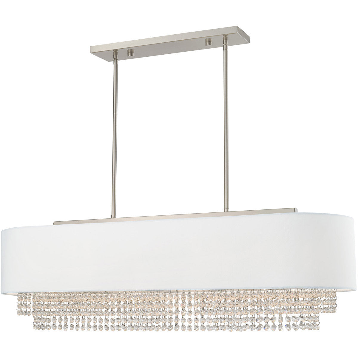 Marlowe 5-Light Shaded Chandelier, Nickel