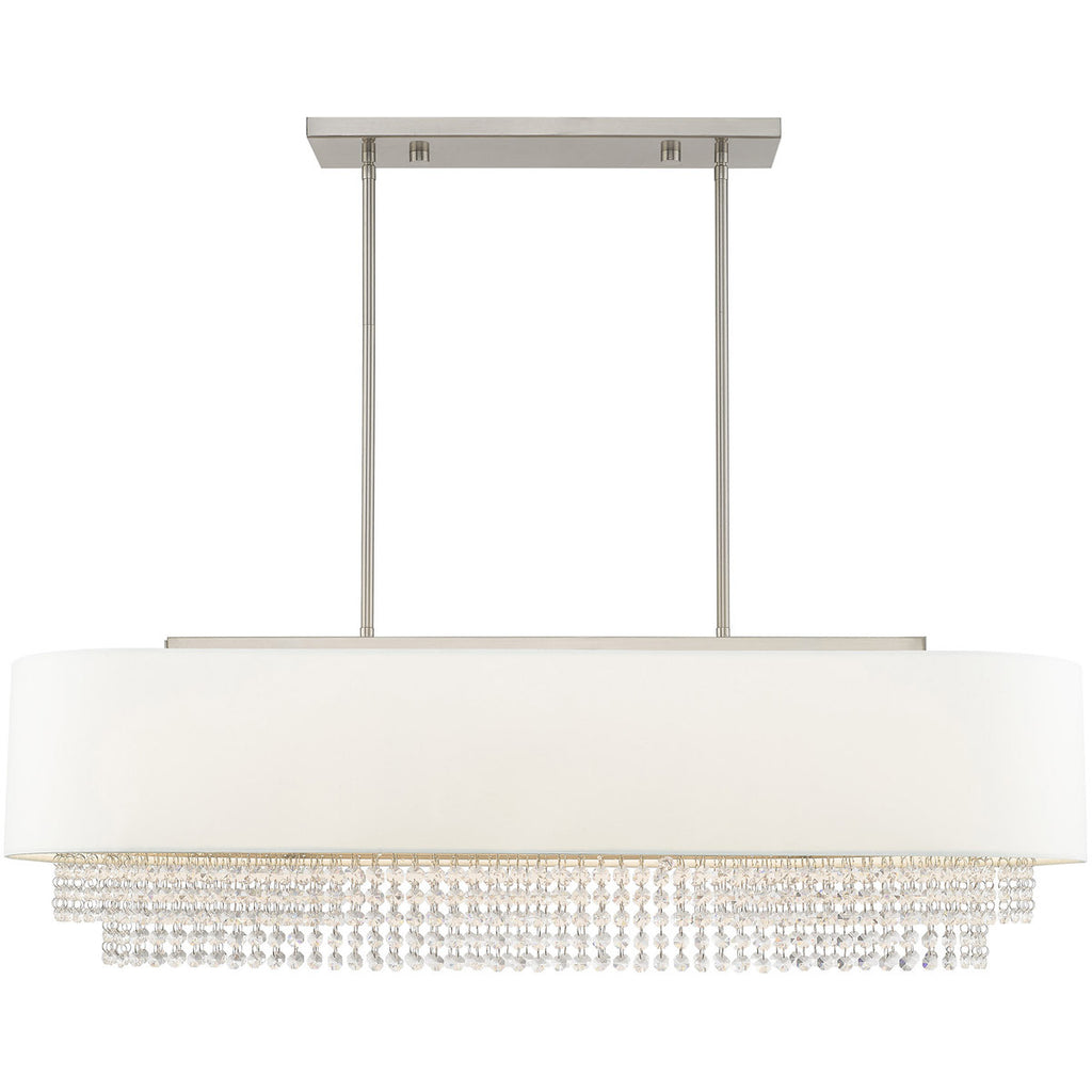 Marlowe 5-Light Shaded Chandelier, Nickel