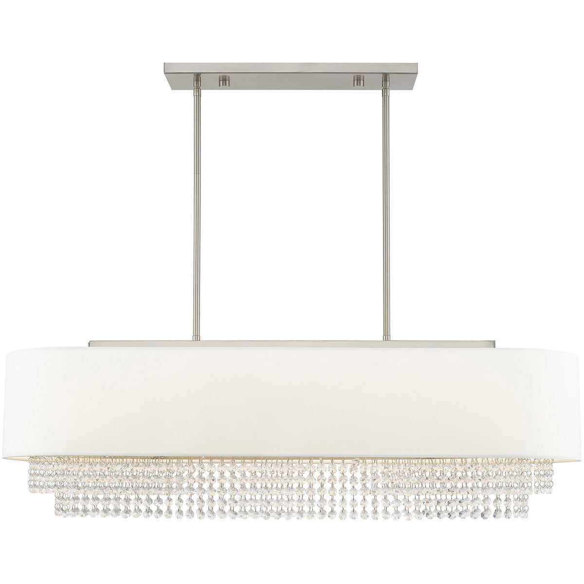 Marlowe 5-Light Shaded Chandelier, Nickel