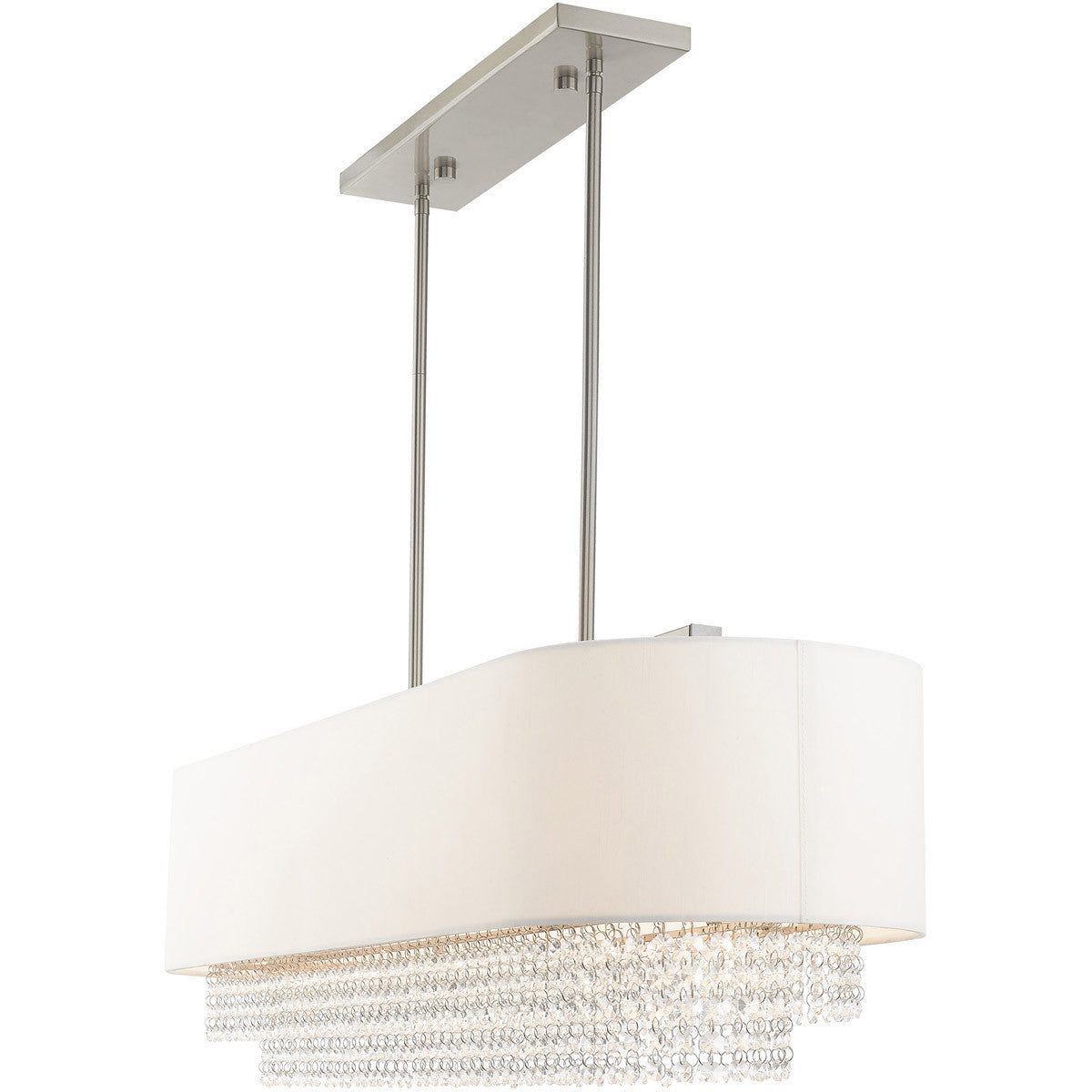 Marlowe 5-Light Shaded Chandelier, Nickel