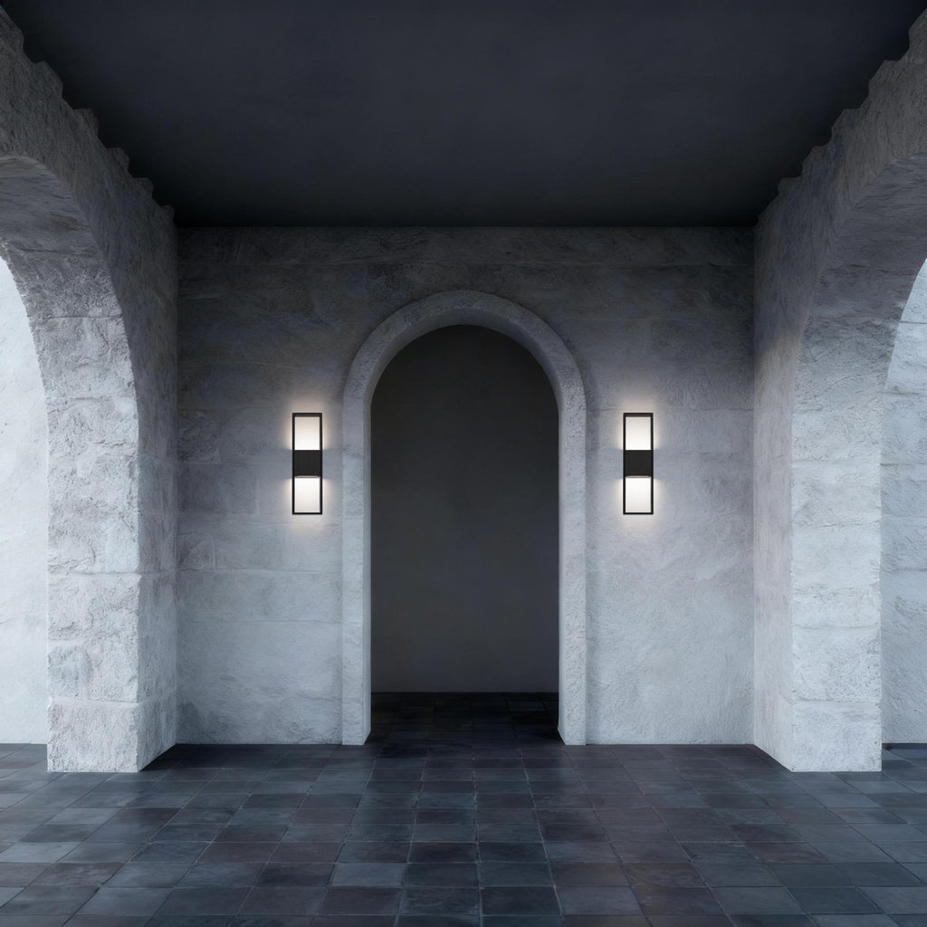 Linea LED Outdoor Wall Light, Black