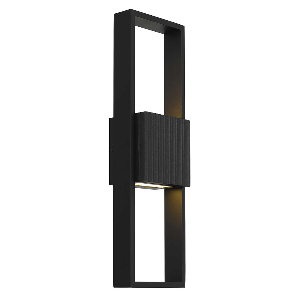 Linea LED Outdoor Wall Light, Black