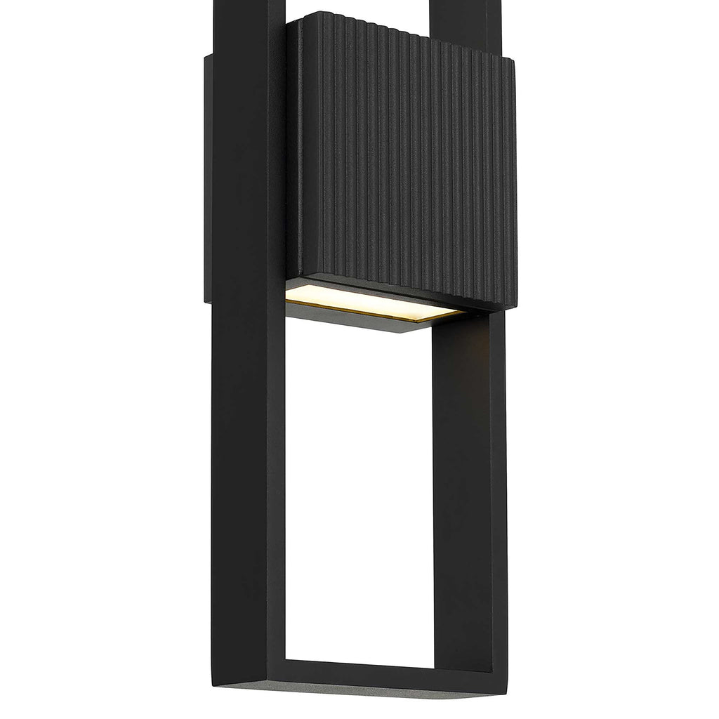 Linea LED Outdoor Wall Light, Black
