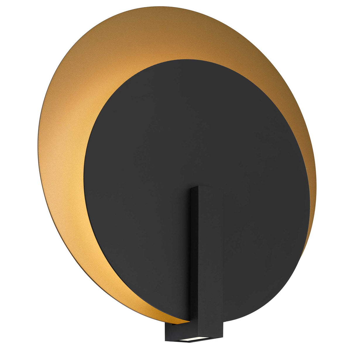 Eclipse LED Outdoor Wall Light, Black