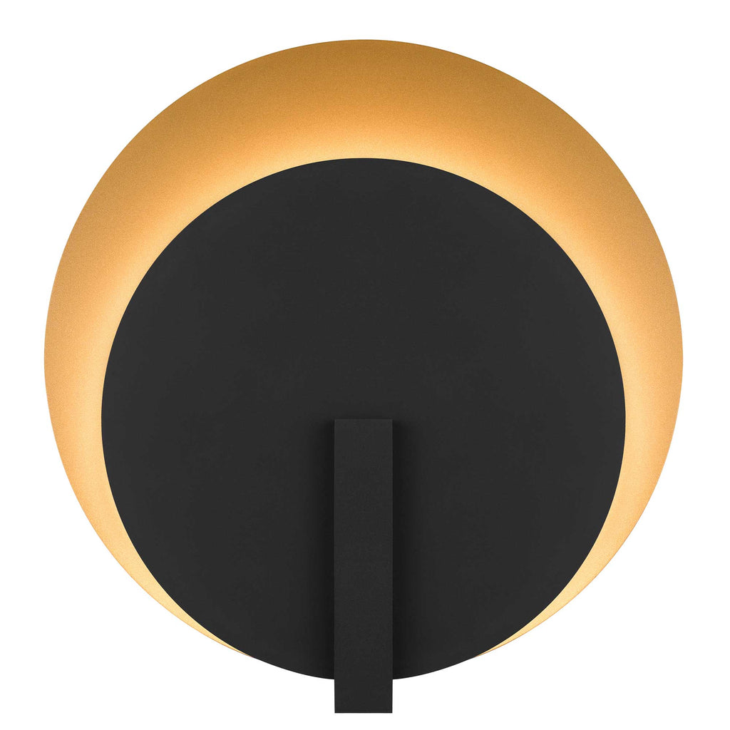 Eclipse LED Outdoor Wall Light, Black
