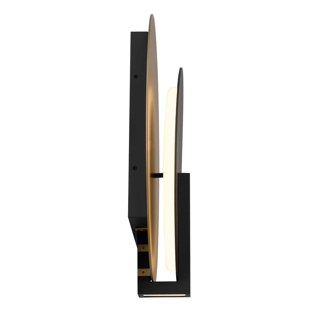 Eclipse LED Outdoor Wall Light, Black