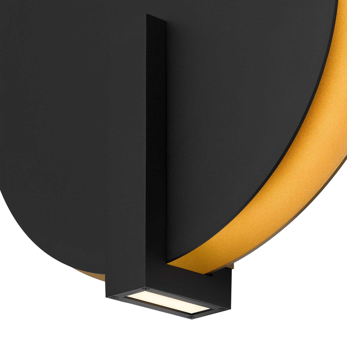 Eclipse LED Outdoor Wall Light, Black