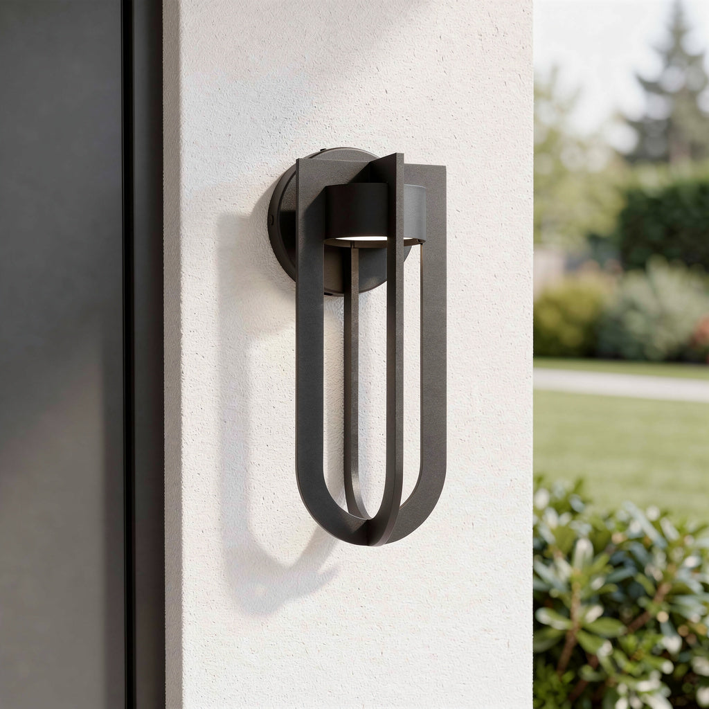 Arcadia LED Outdoor Wall Lantern, Bronze