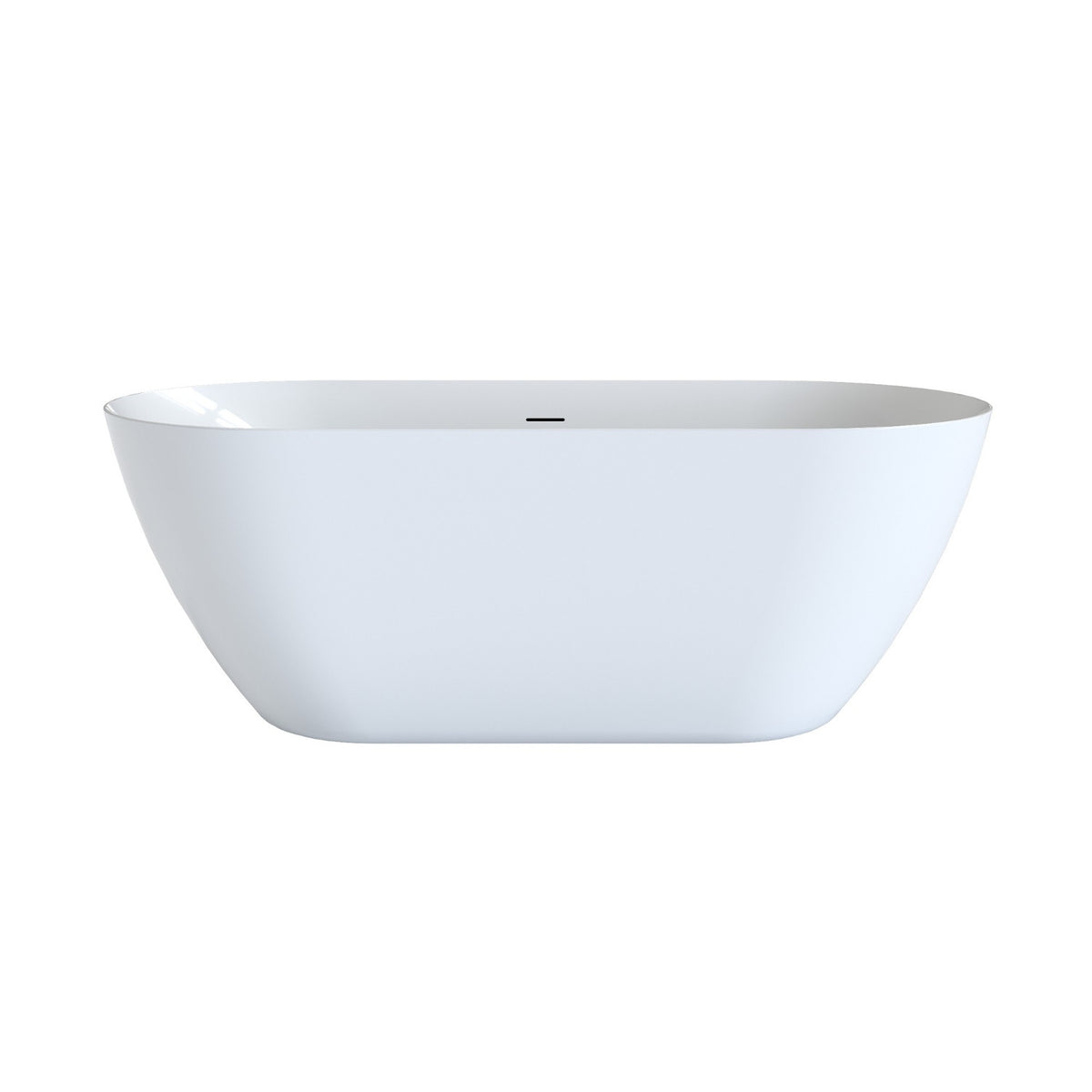 Serene 63" Freestanding Acrylic Soaking Tub