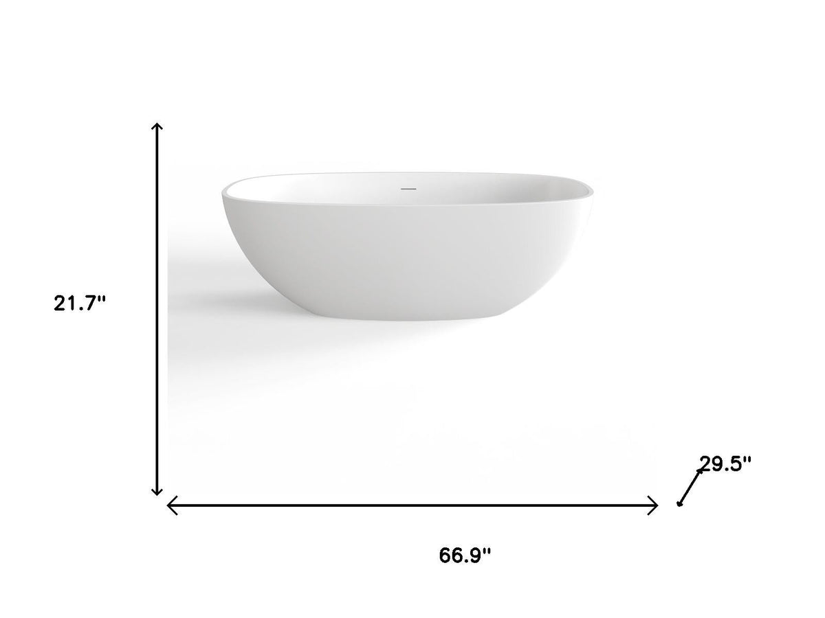 Serene 67" Freestanding Acrylic Soaking Tub