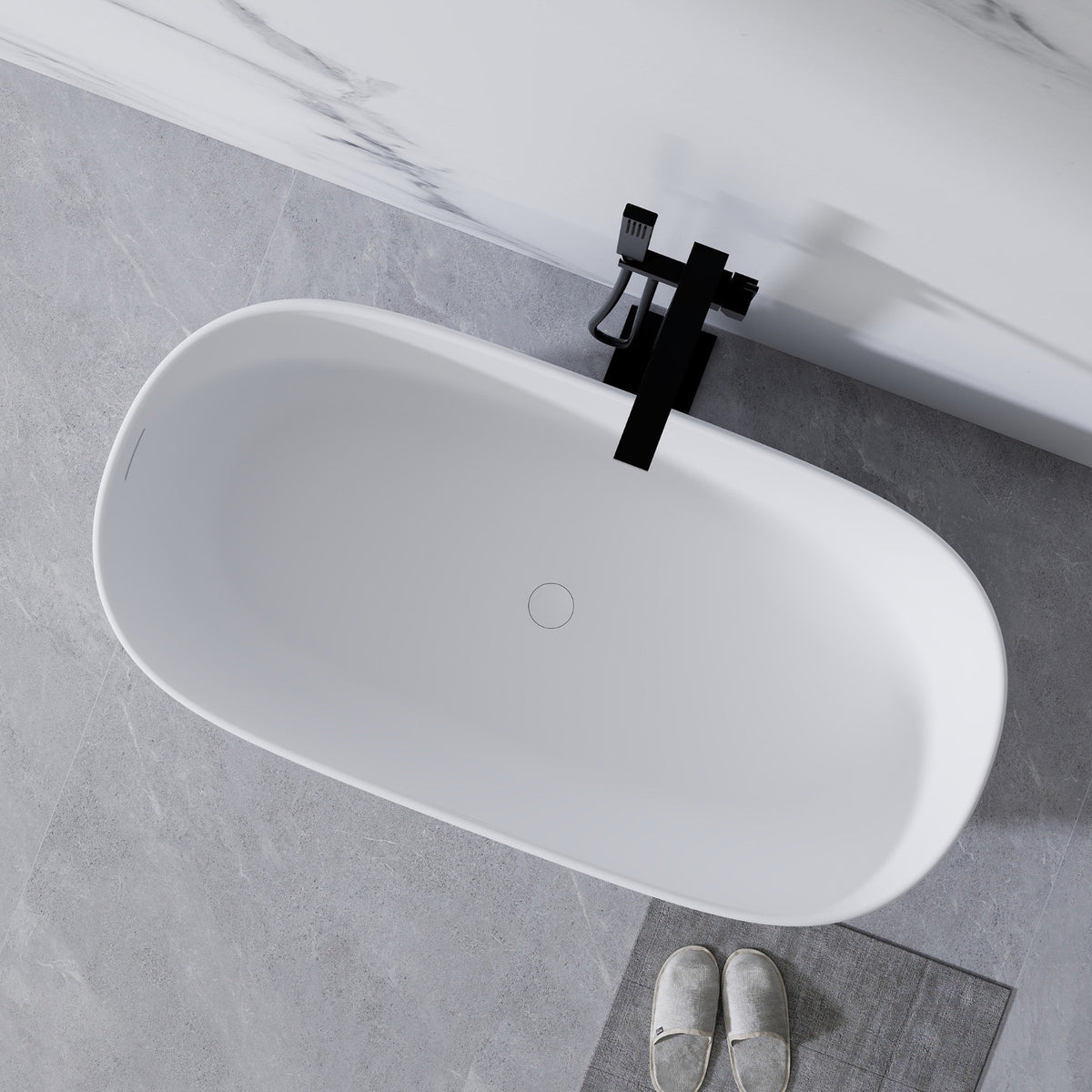 Serene 51" Freestanding Acrylic Soaking Tub