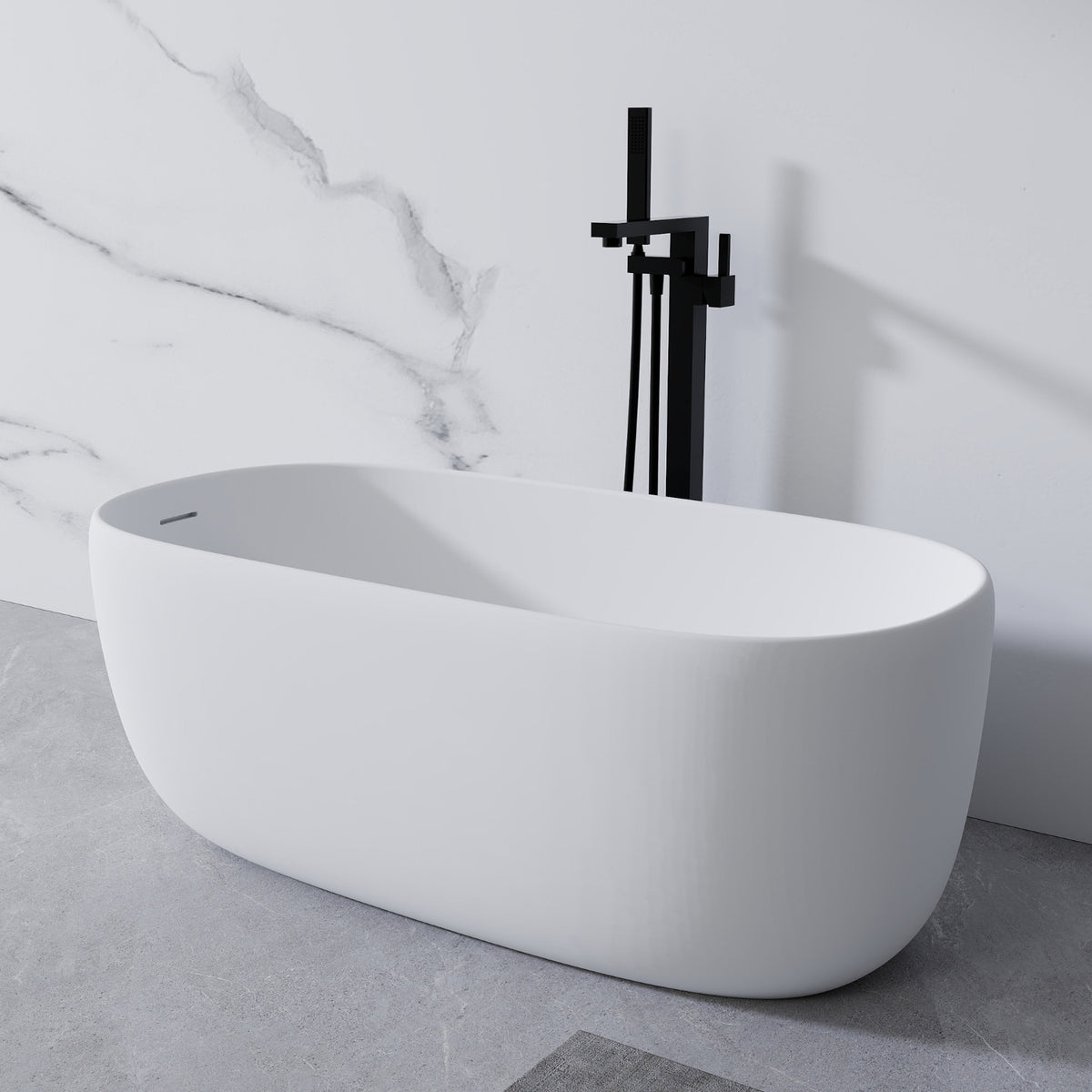 Serene 51" Freestanding Acrylic Soaking Tub